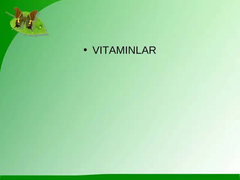 vitaminlar 1