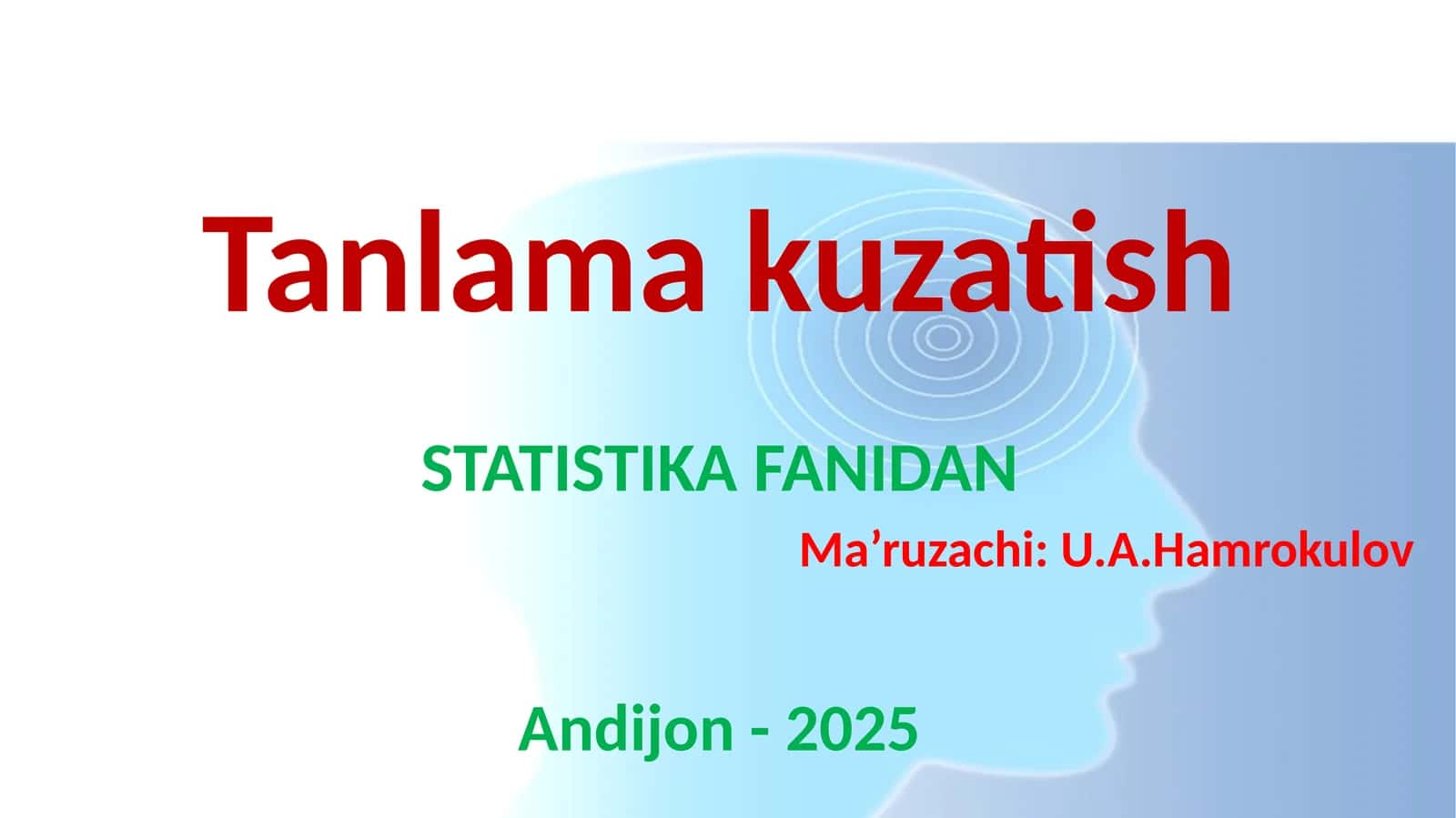 Tanlamakuzatish 1