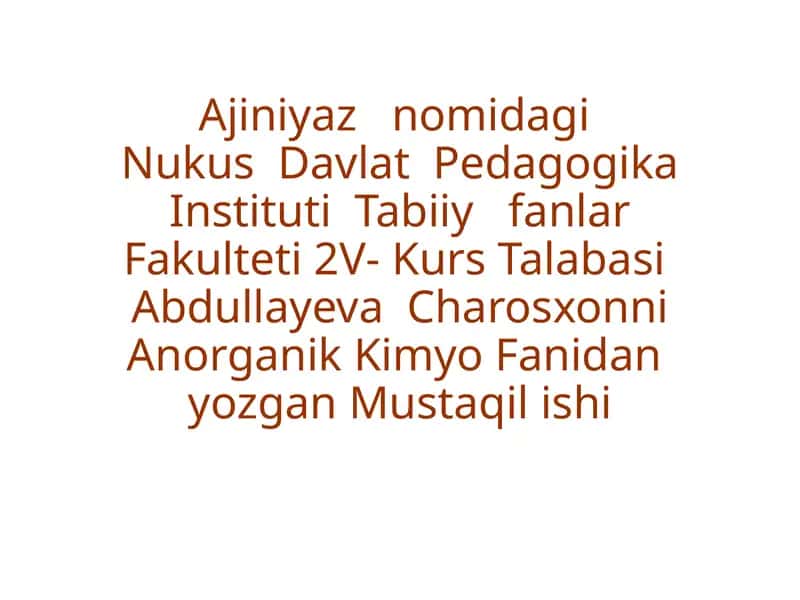 VIII guruh elementlari 1