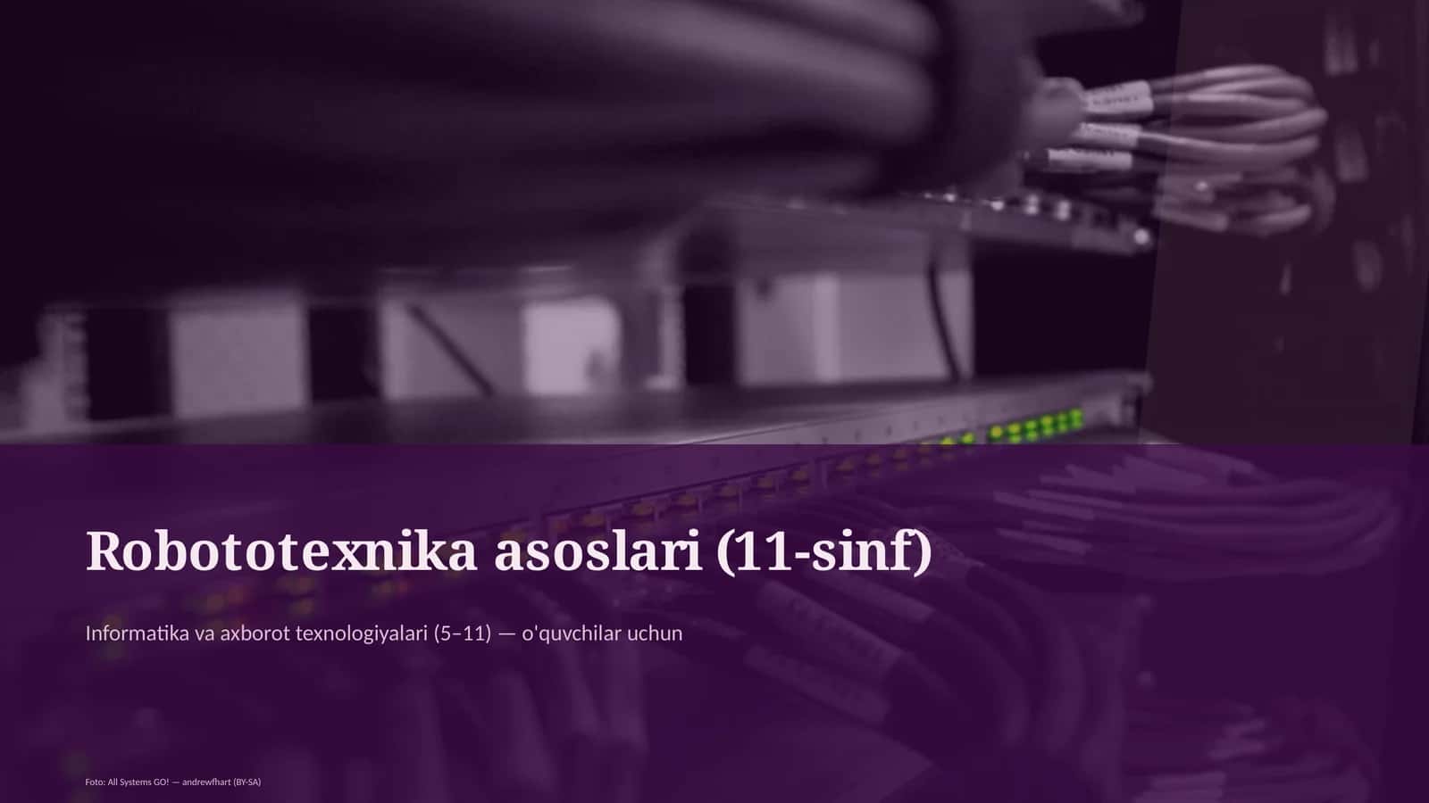 Robototexnika asoslari (11-sinf) 1