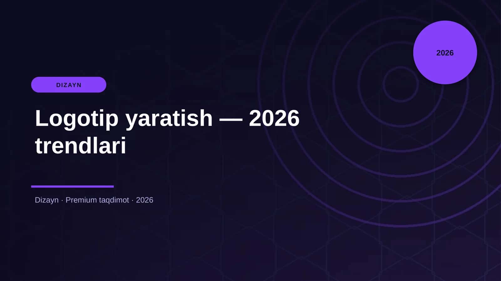 Logotip yaratish — 2026 trendlari 1