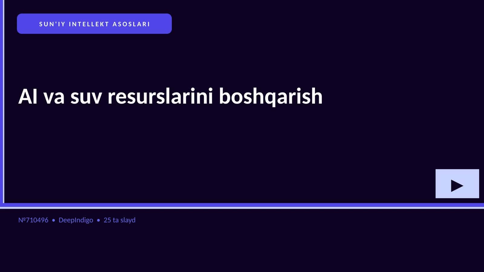 SUN'IY INTELLEKT ASOSLARI 1