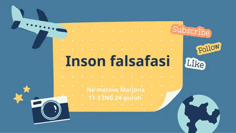 Inson falsafasi 1