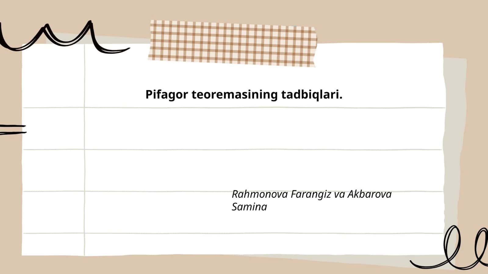 Pifagor teoremasining tadbiqlari 1