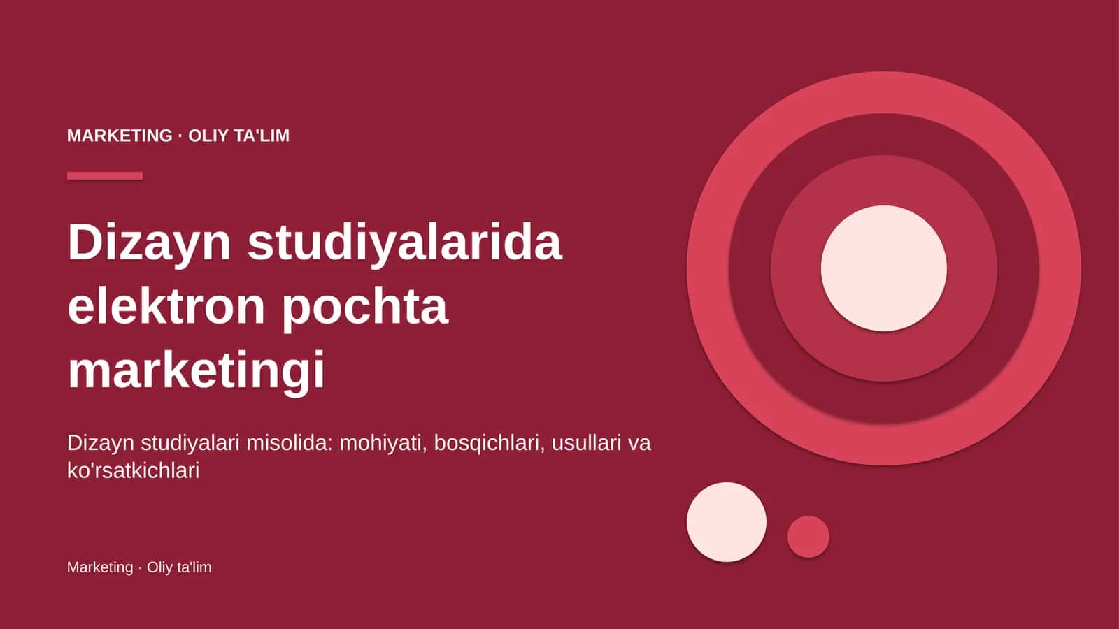 Dizayn studiyalarida elektron pochta marketingi 1