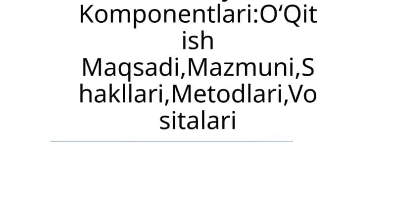 BoshlangʻIch Sinflarda Matematika OʻQitish Metodikasi Fan Sifatida 1