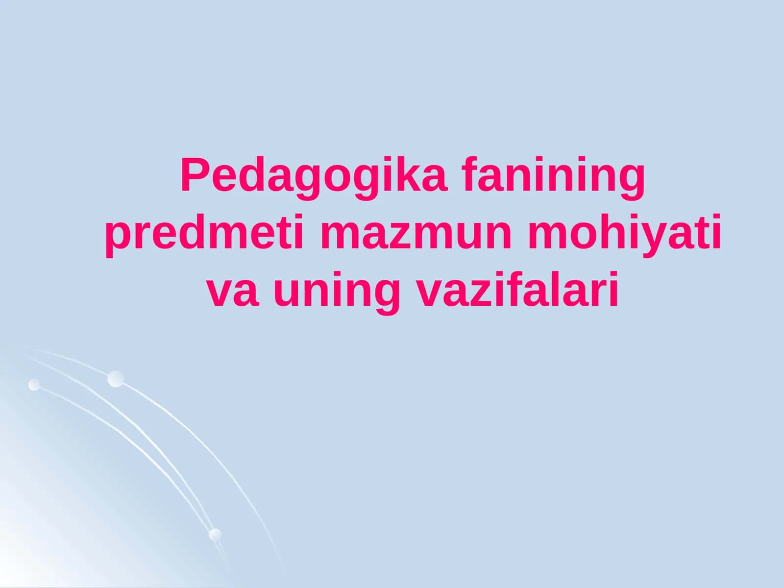 Pedagogika predmeti 1