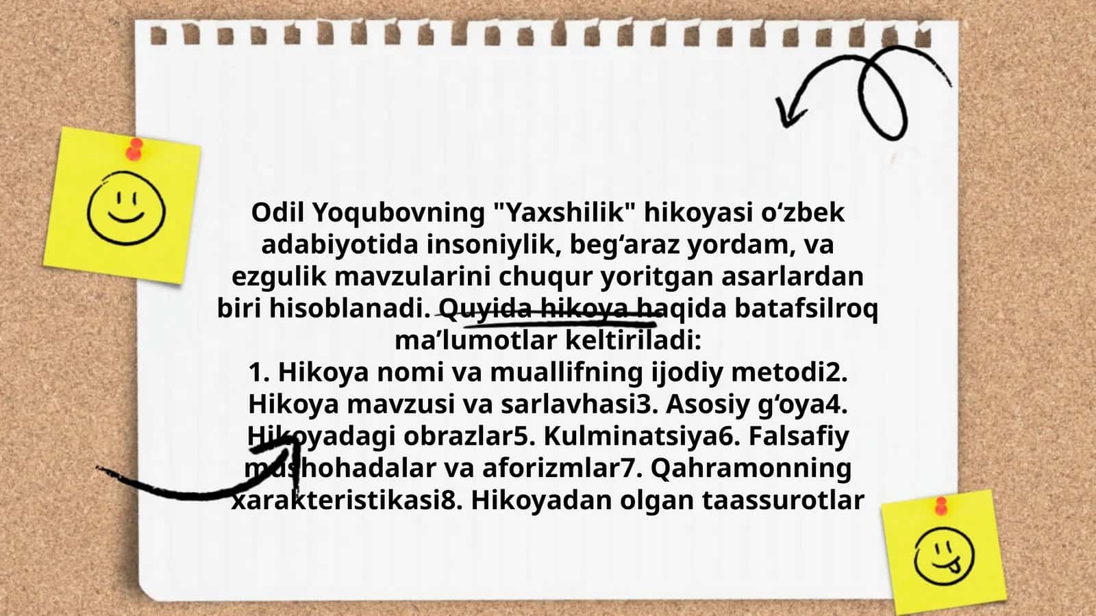 "Yaxshilik" hikoyasi 1