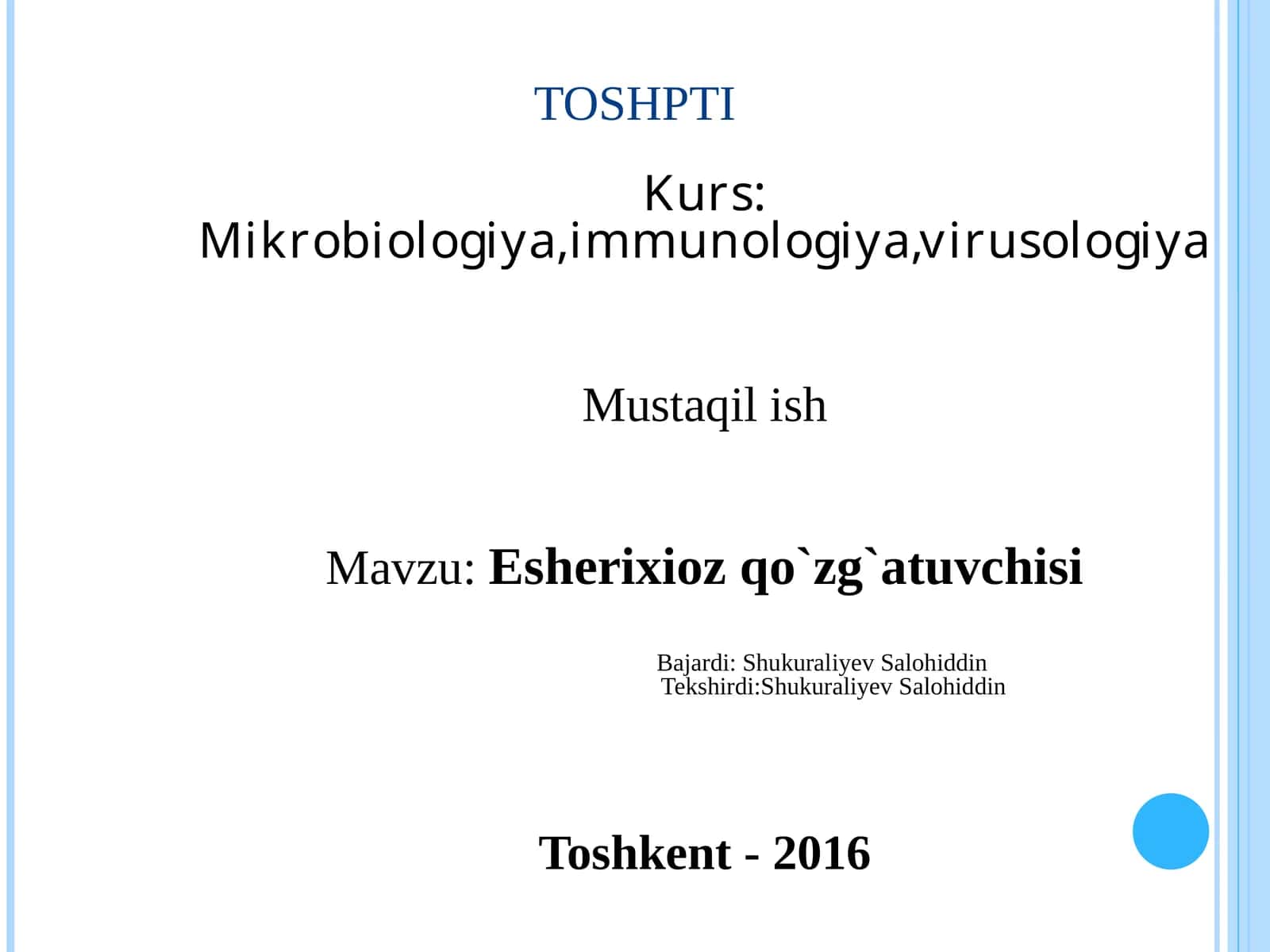 TOSHPTI 1