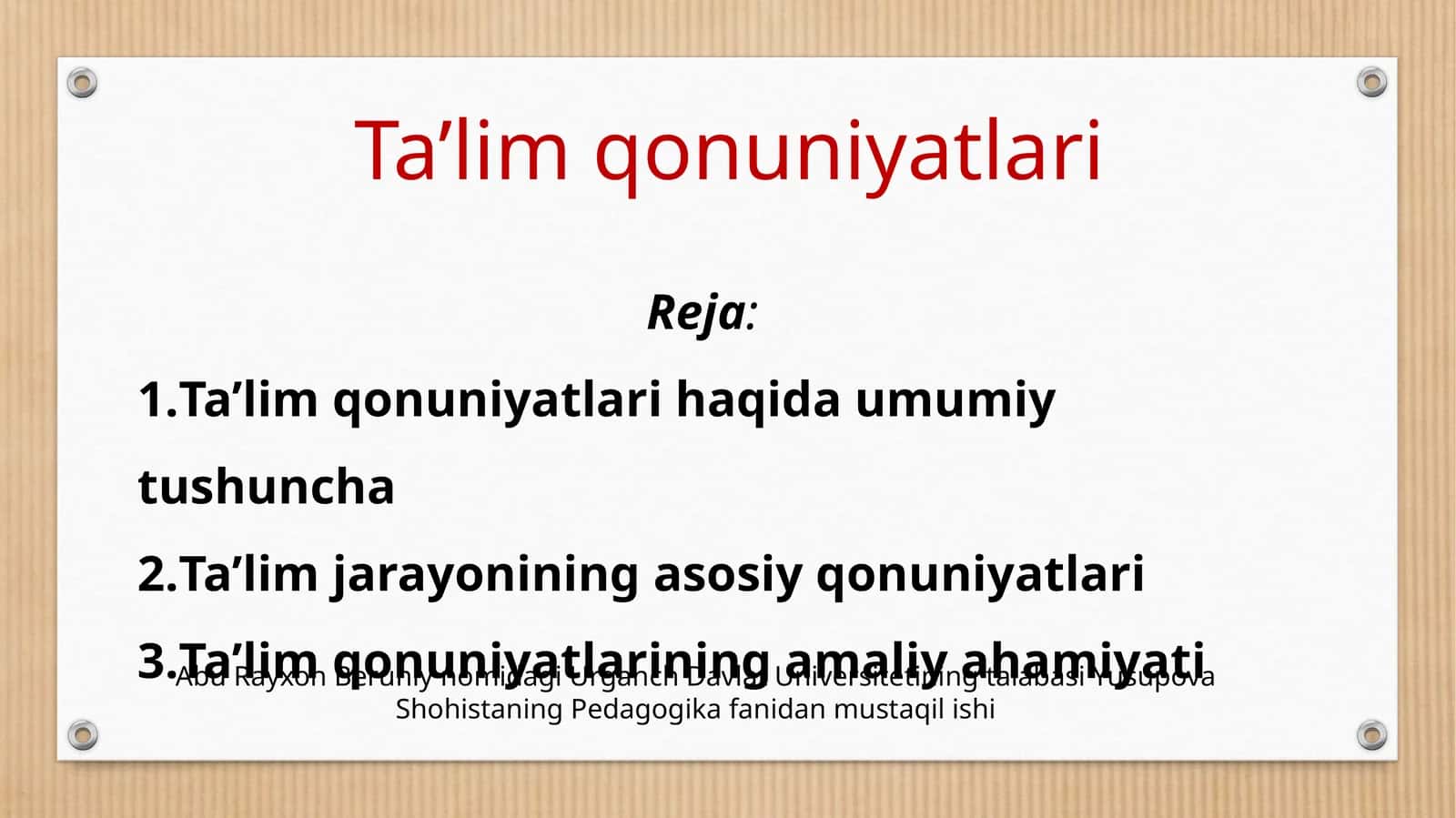 Ta’limqonuniyatlari 1