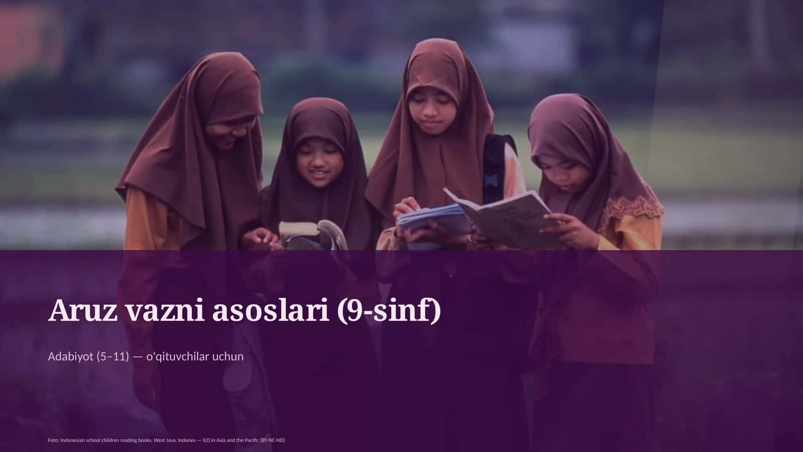 Aruz vazni asoslari (9-sinf) 1