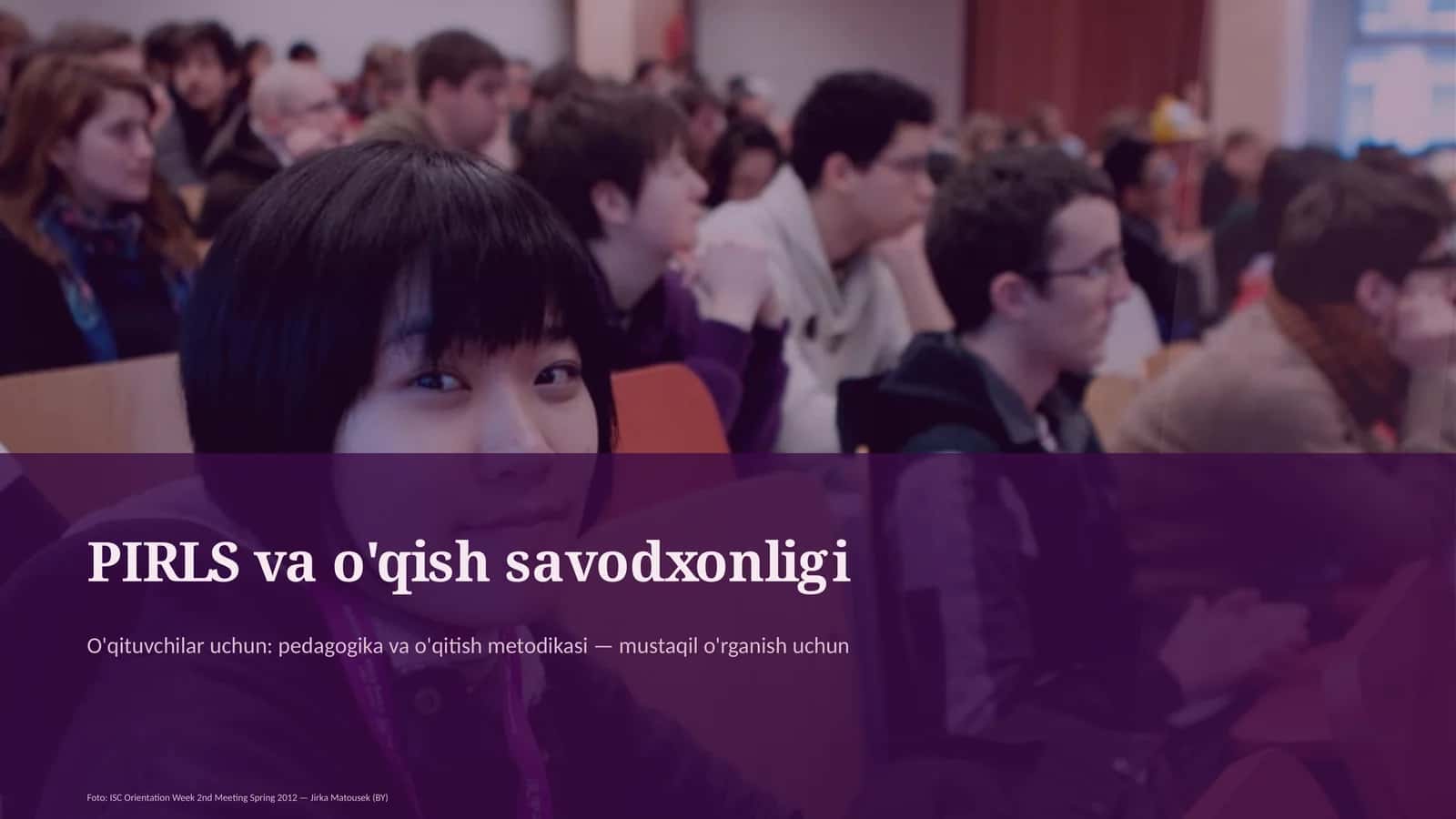 PIRLS va o'qish savodxonligi 1