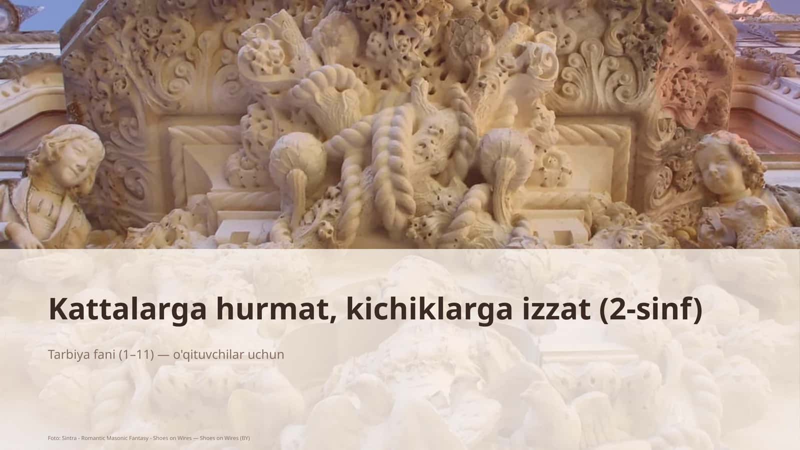 Kattalarga hurmat, kichiklarga izzat (2-sinf) 1