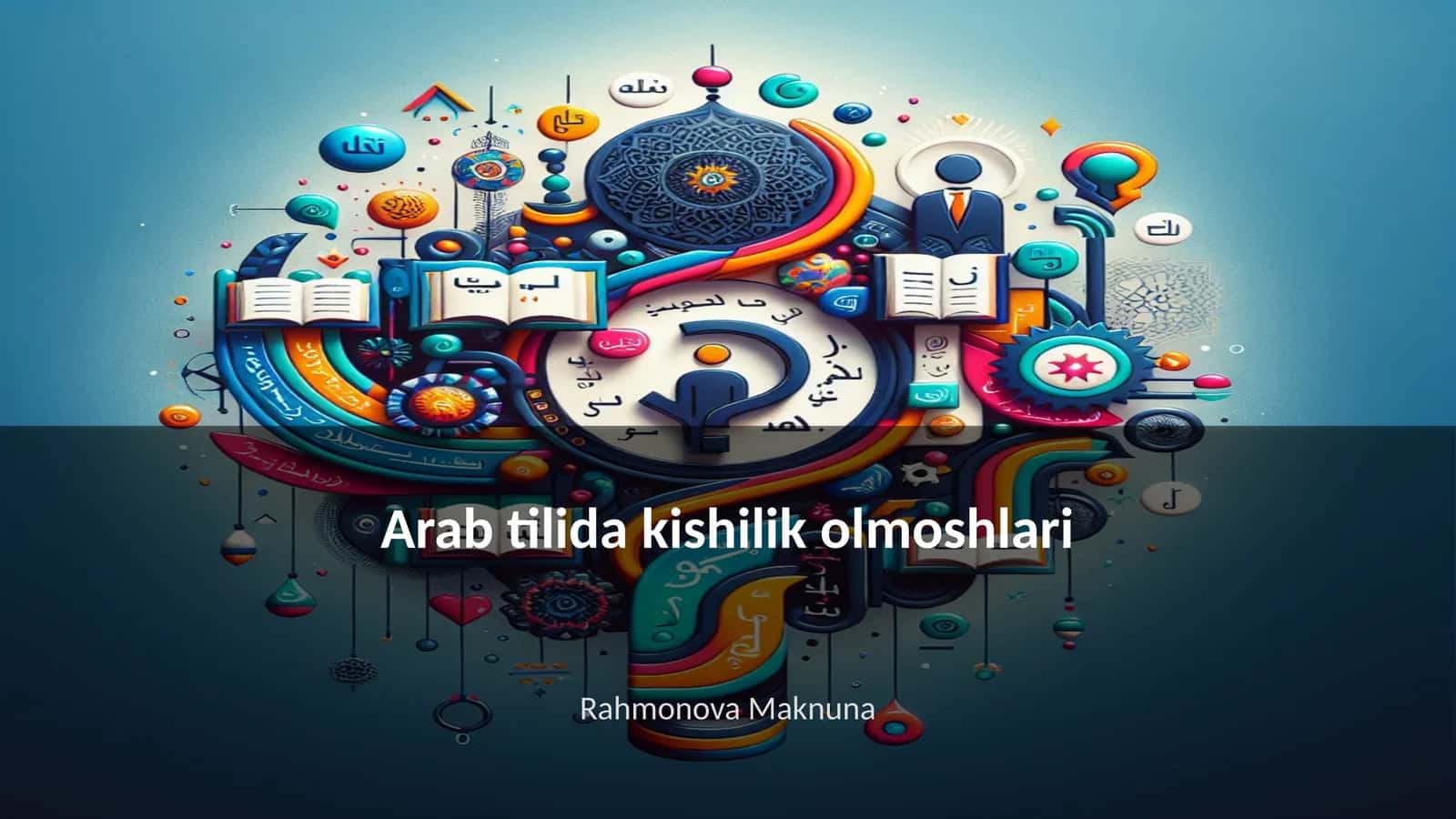 Arab tilida kishilik olmoshlari 1