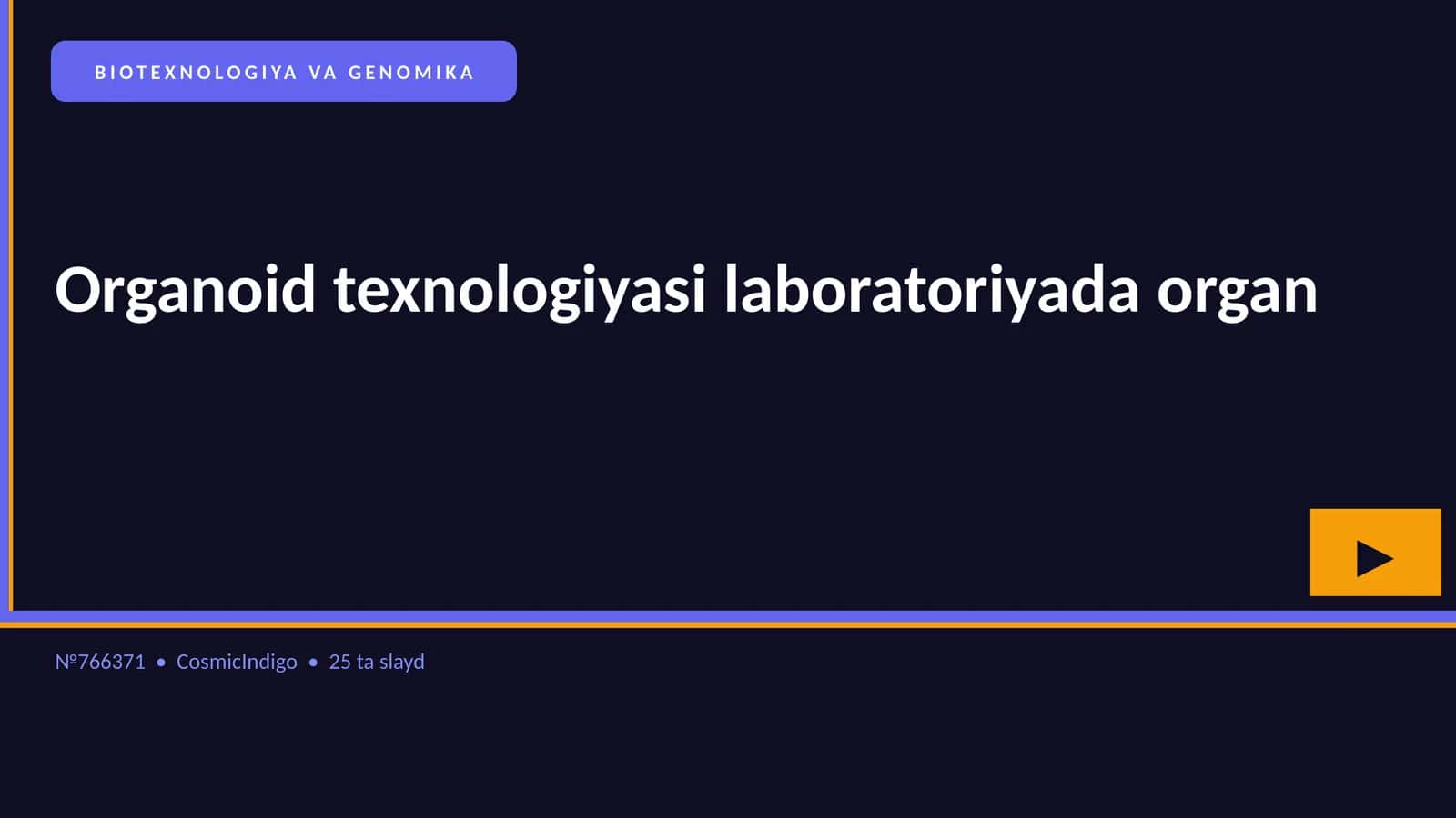BIOTEXNOLOGIYA VA GENOMIKA 1