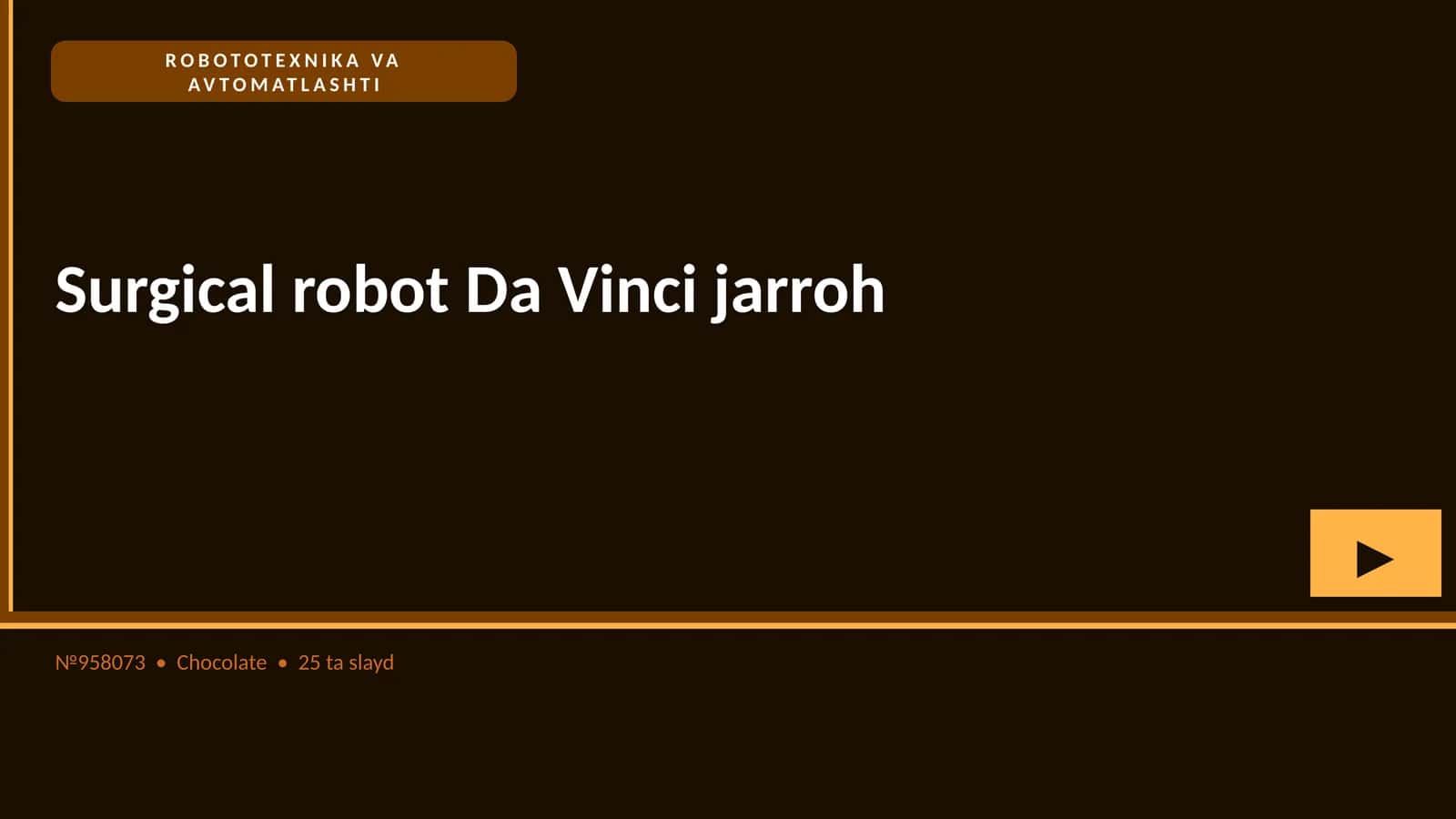 ROBOTOTEXNIKA VA AVTOMATLASHTI 1