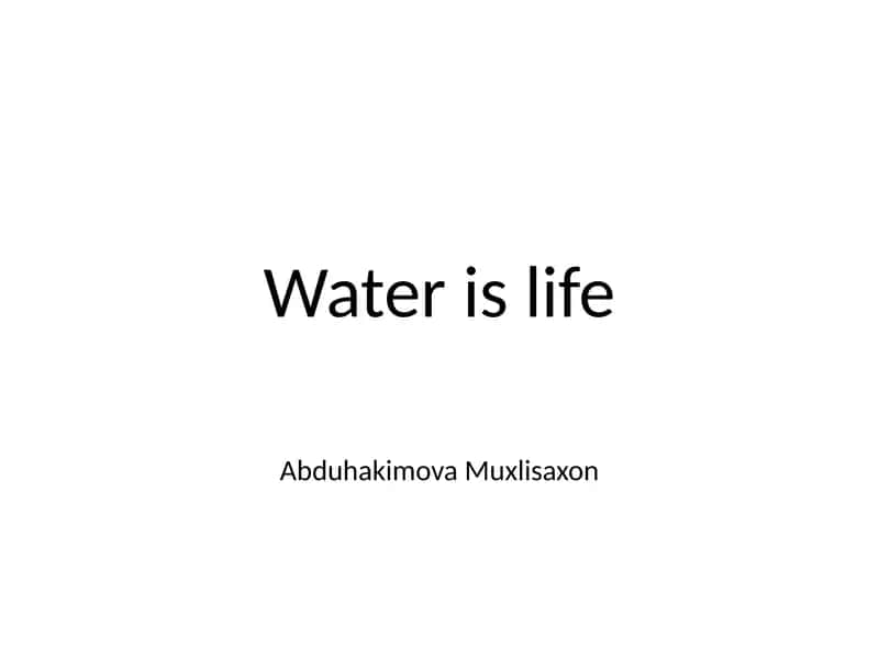 Waterislife 1