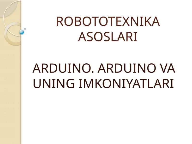 ARDUINO 1