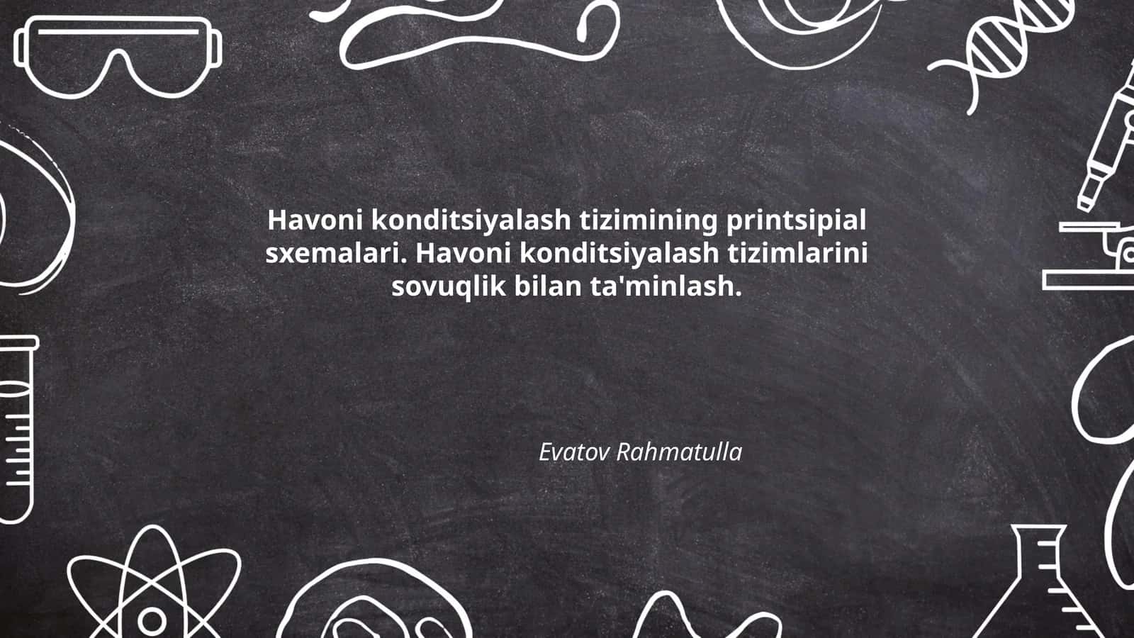 Havoni konditsiyalash tizimlari 1