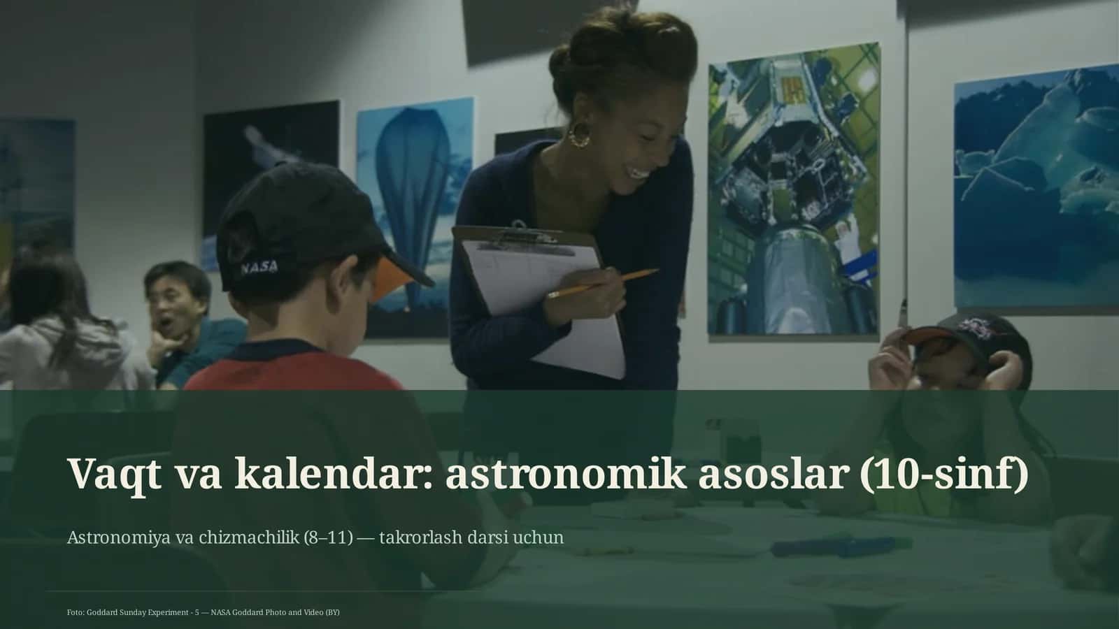 Vaqt va kalendar: astronomik asoslar (10-sinf) 1