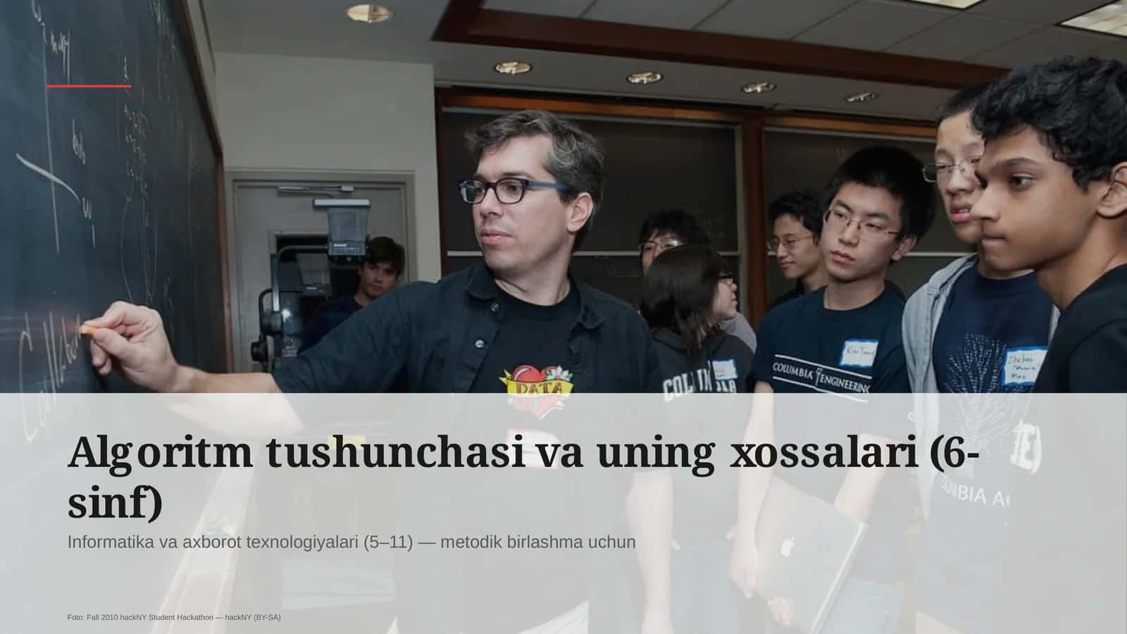 Algoritm tushunchasi va uning xossalari (6-sinf) 1