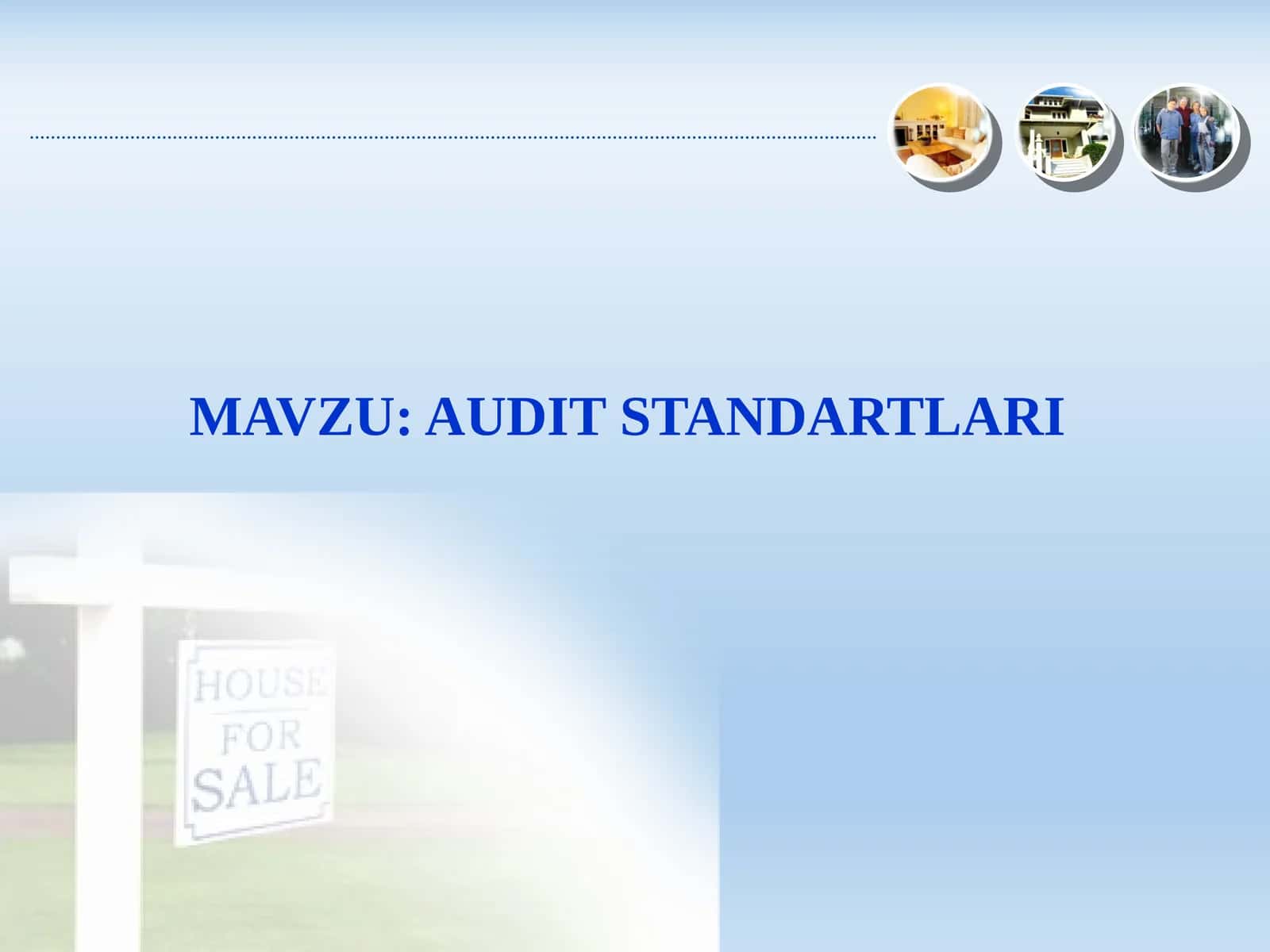 AUDIT STANDARTLARI 1
