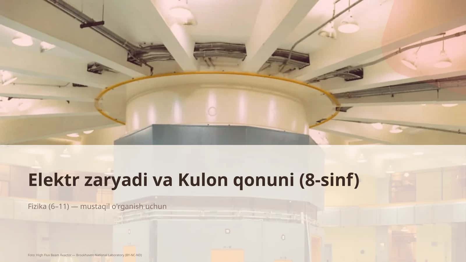 Elektr zaryadi va Kulon qonuni (8-sinf) 1