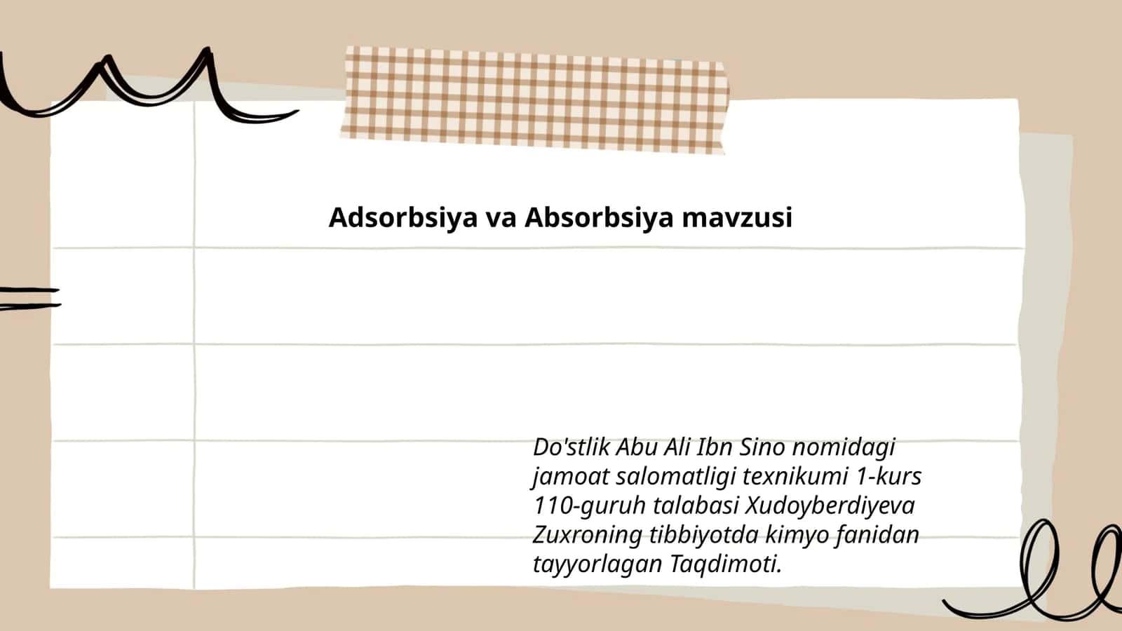 Adsorbsiya va Absorbsiya mavzusi 1