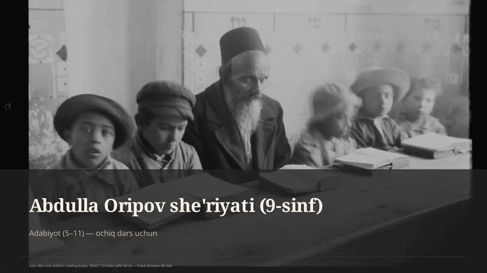 Abdulla Oripov she'riyati (9-sinf) 1