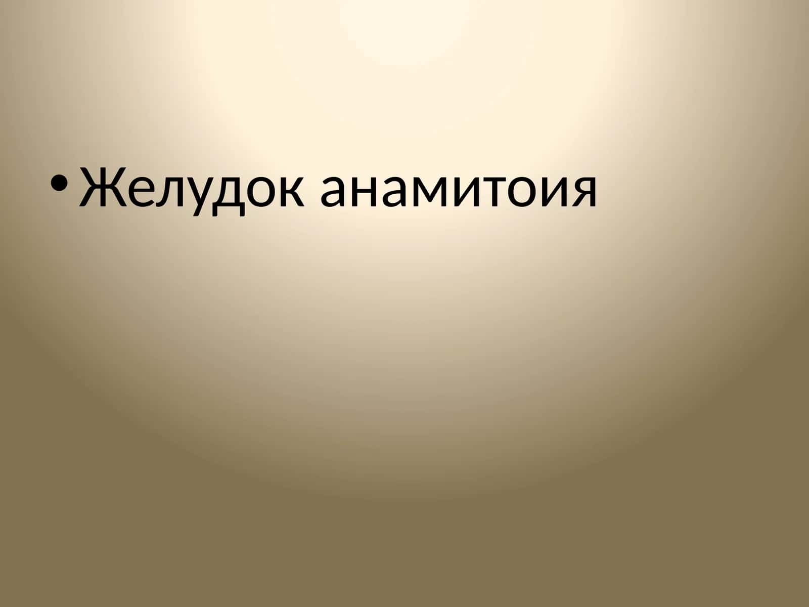 Желудок анамитоия 1