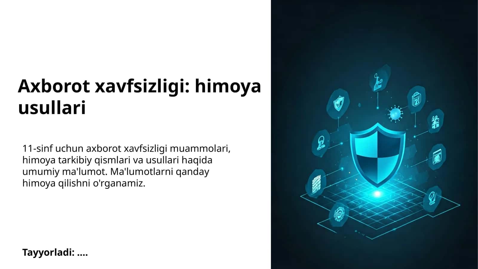 Axborot xavfsizligi: himoya usullari 1