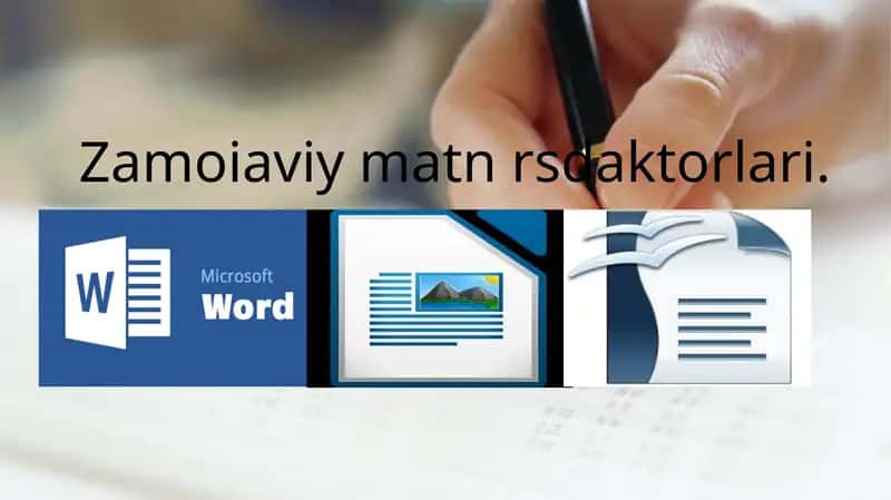 Zamoiaviy matn rsdaktorlari 1