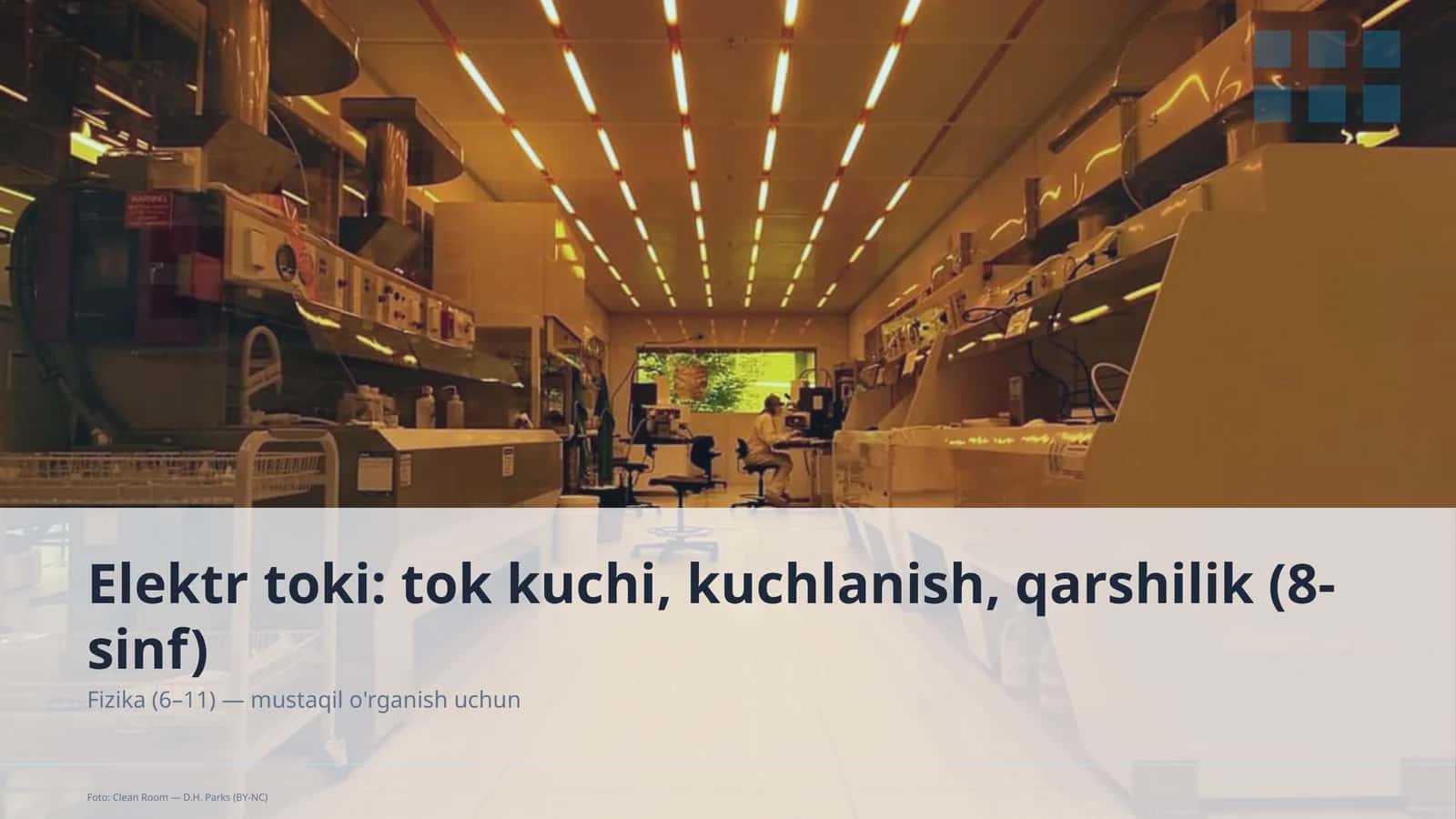 Elektr toki: tok kuchi, kuchlanish, qarshilik (8-sinf) 1