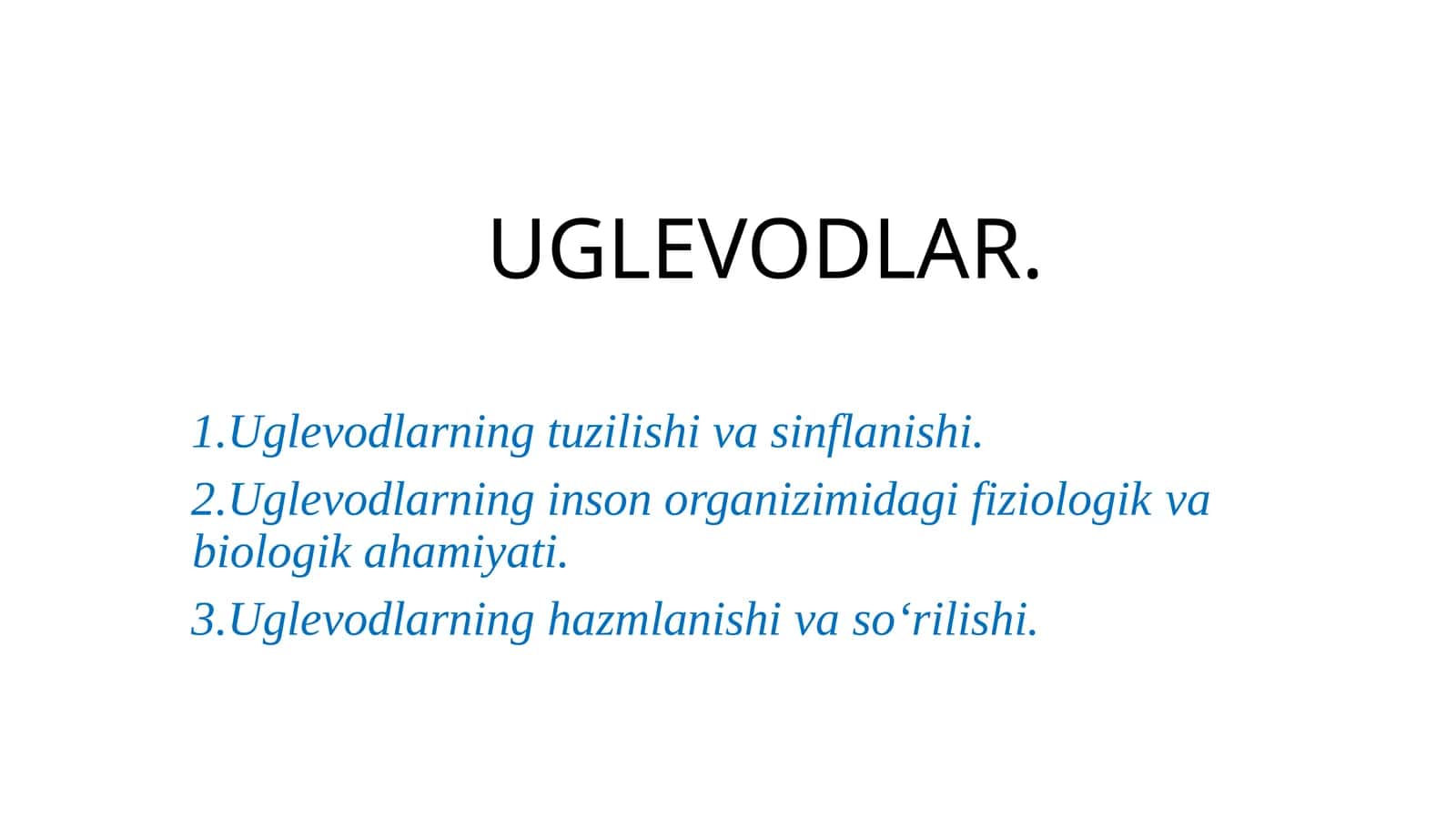 Uglevodlar 1