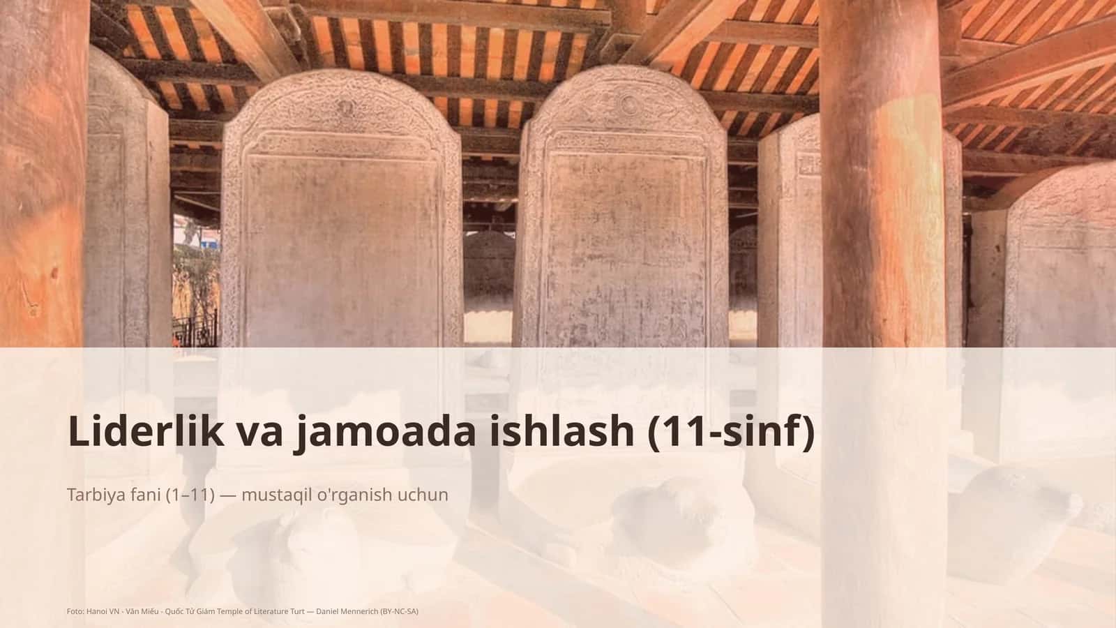 Liderlik va jamoada ishlash (11-sinf) 1