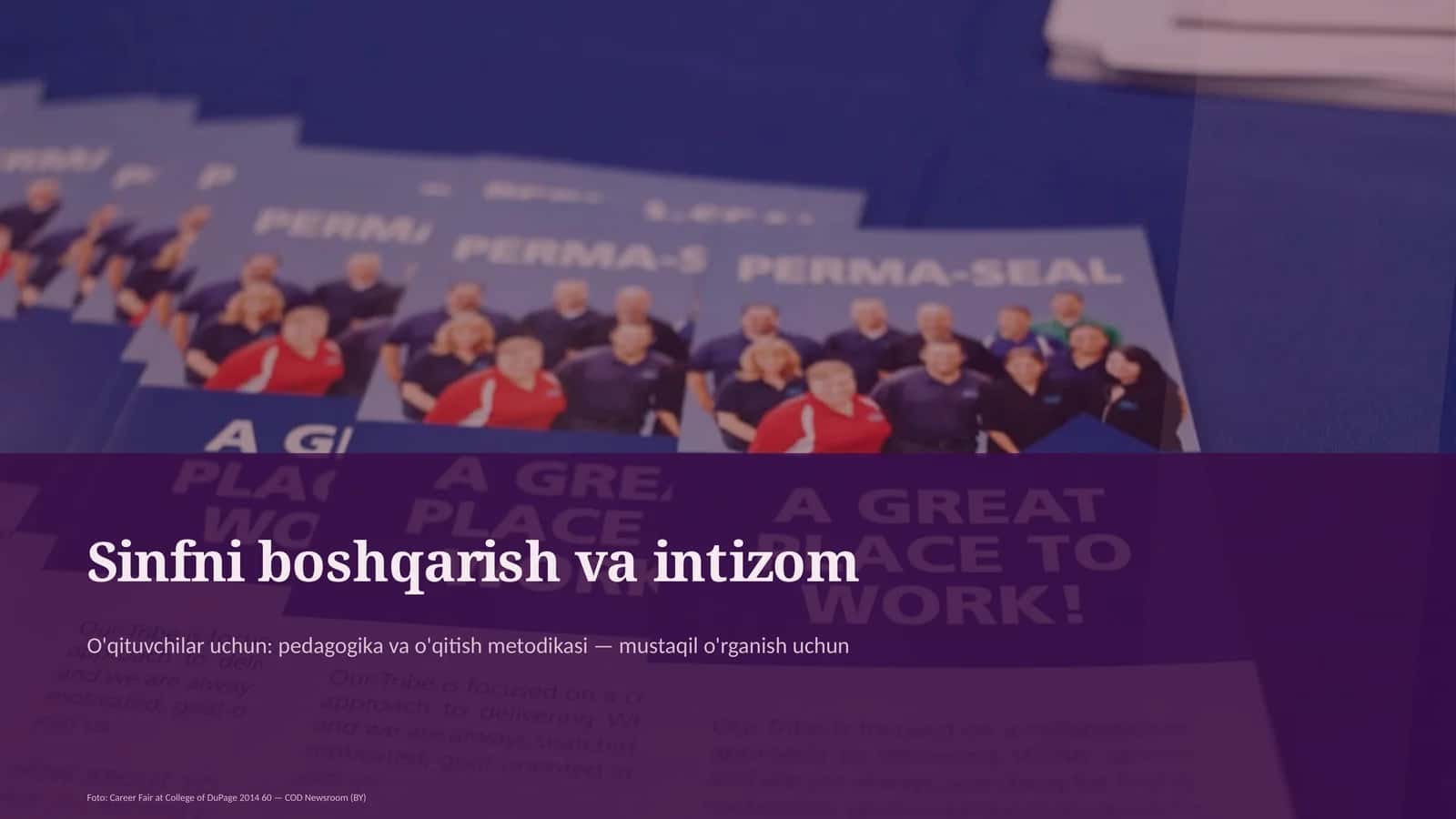 Sinfni boshqarish va intizom 1
