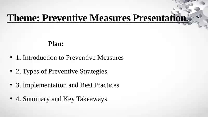 Preventive Measures Presentation 1