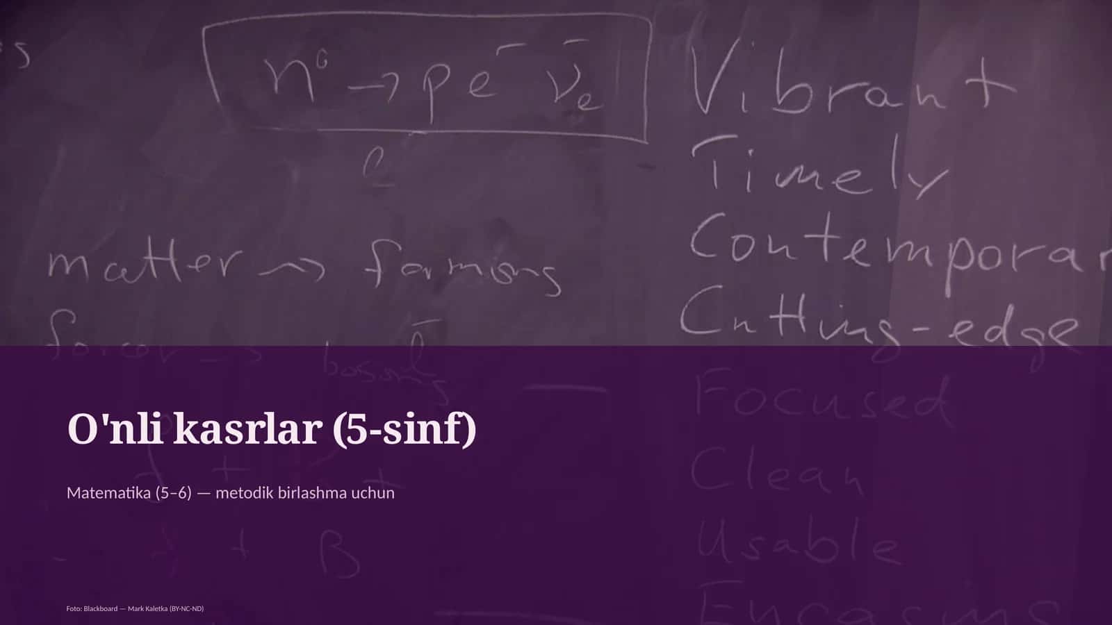 O'nli kasrlar (5-sinf) 1