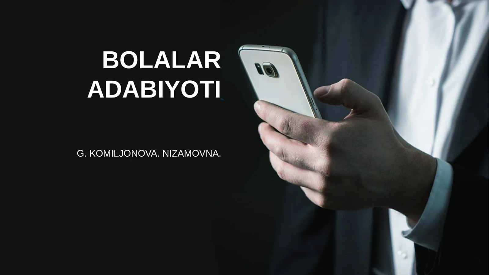 Chet el bolalar adabiyoti 1