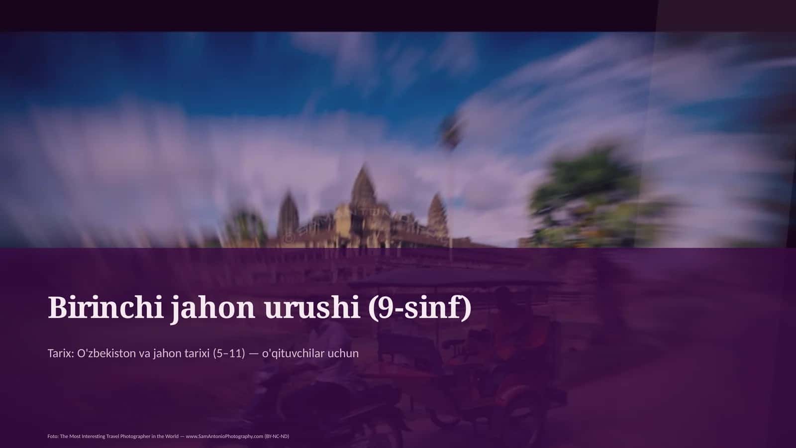 Birinchi jahon urushi (9-sinf) 1