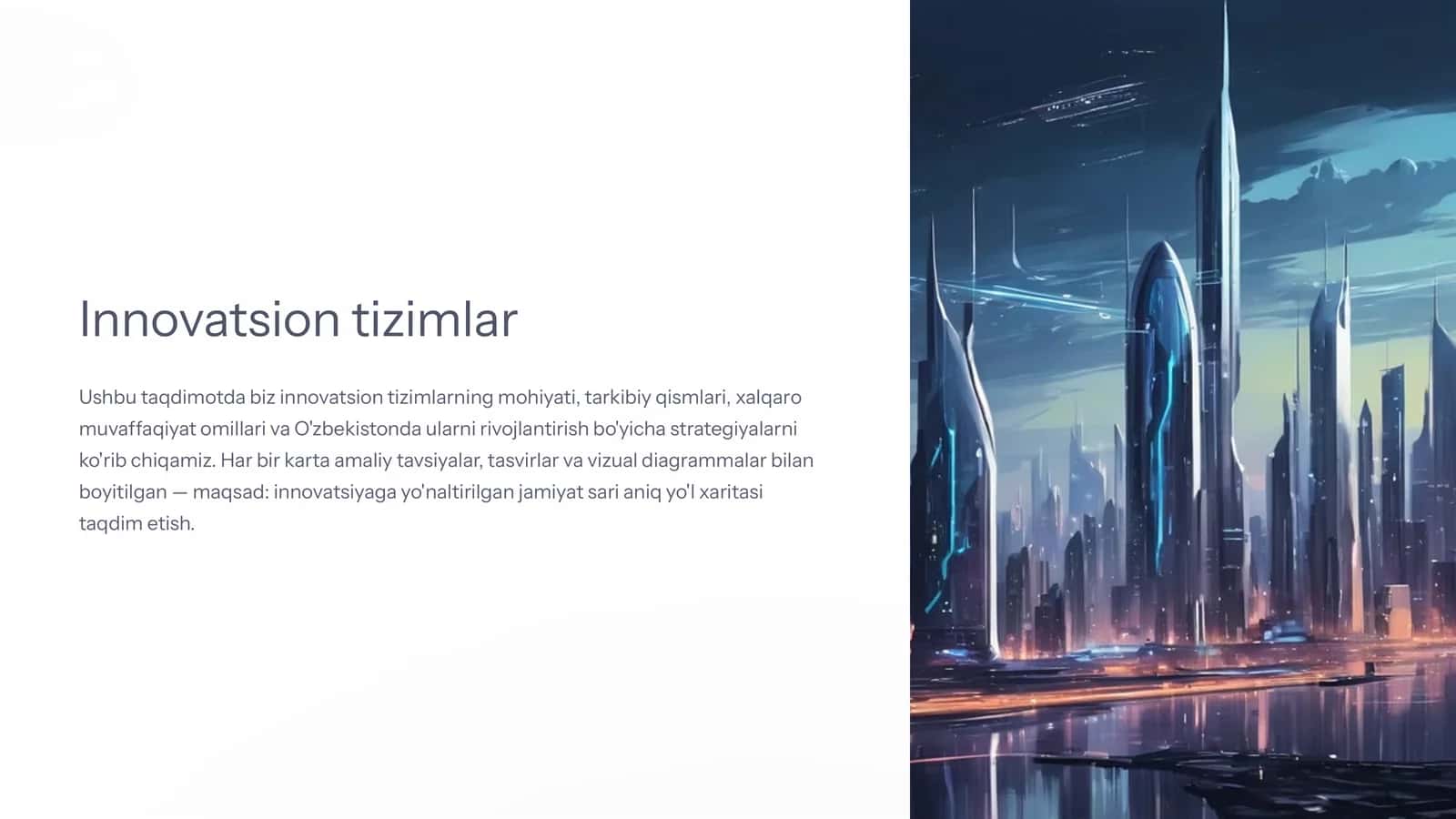 Innovatsion tizimlar 1