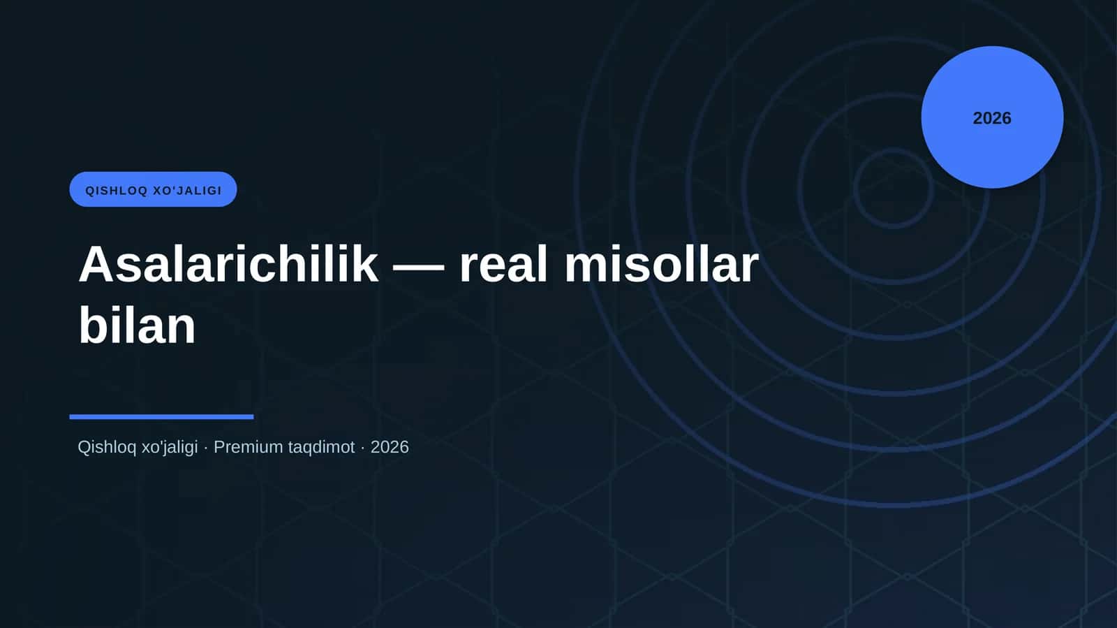 Asalarichilik — real misollar bilan 1