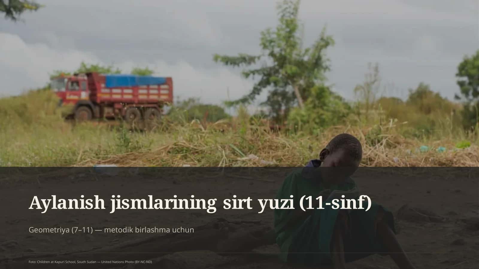 Aylanish jismlarining sirt yuzi (11-sinf) 1