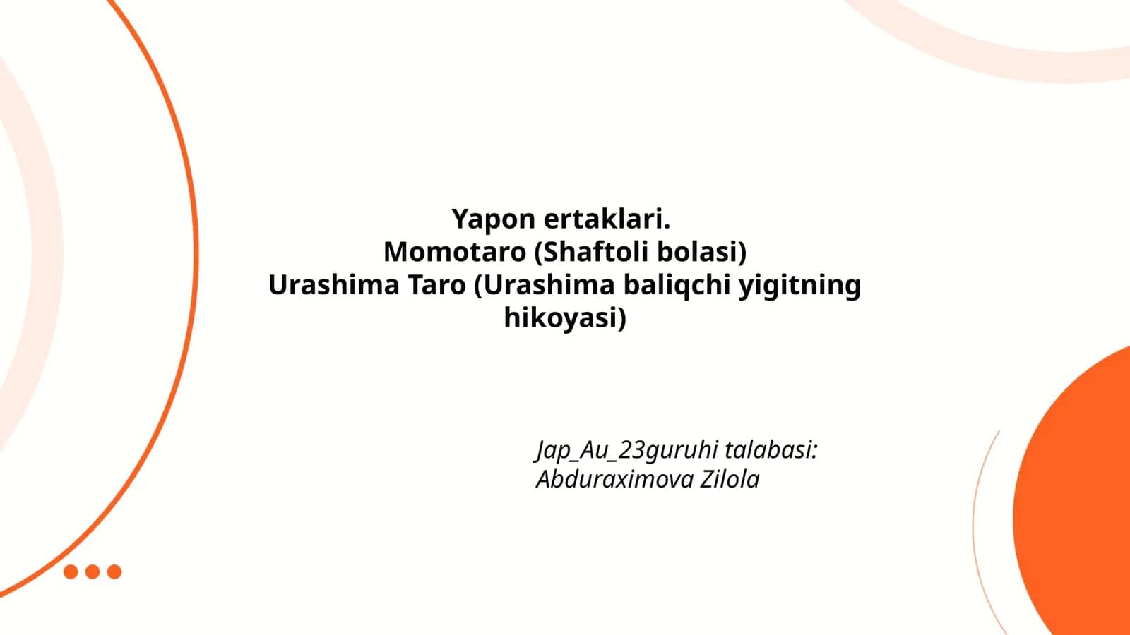 Yapon ertaklari 1