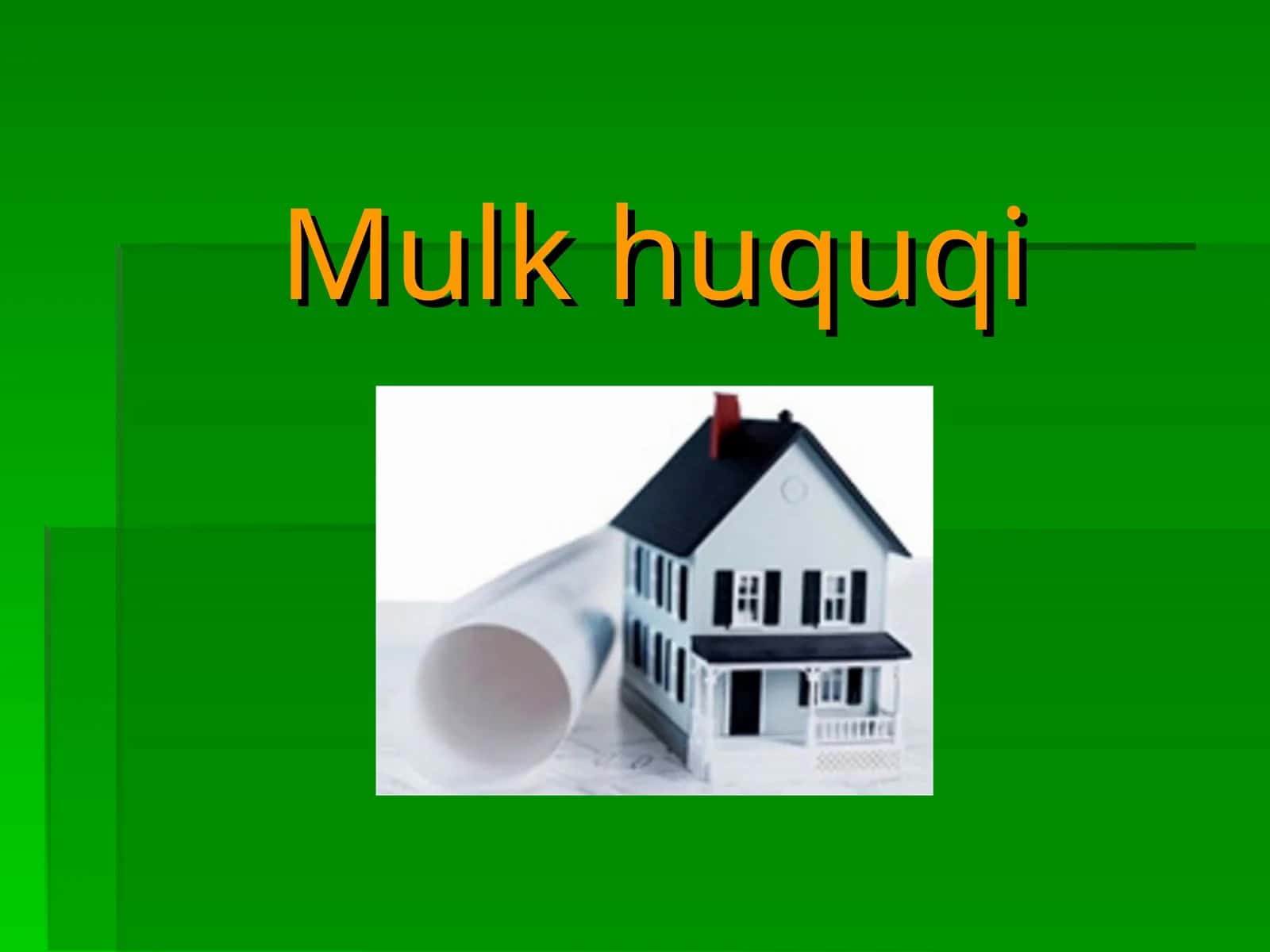 Mulk huquqi 1