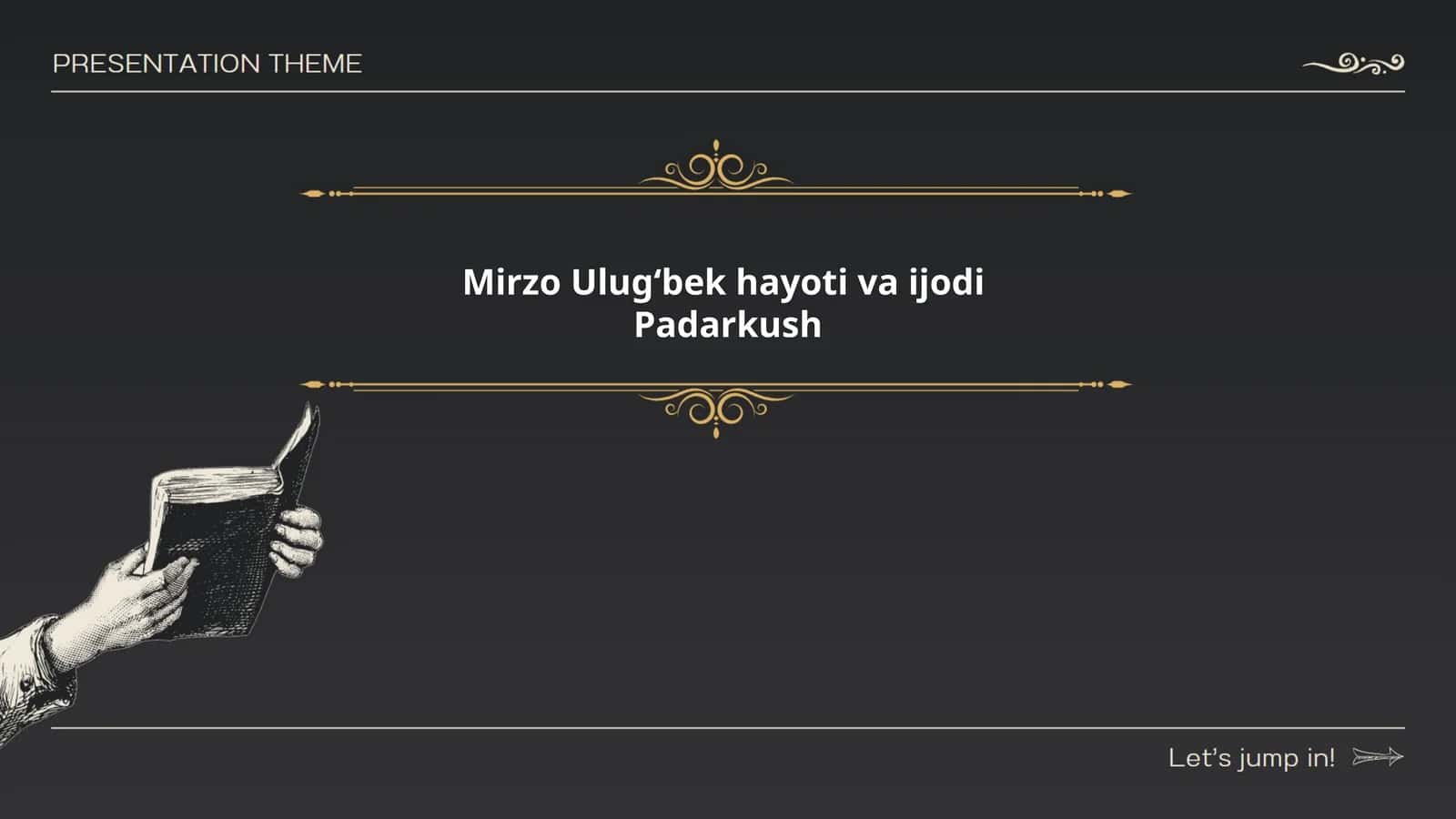 Mirzo Ulugʻbek hayoti va ijodi 1