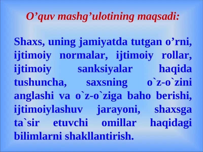 O’quv mаshg’ulоti 1