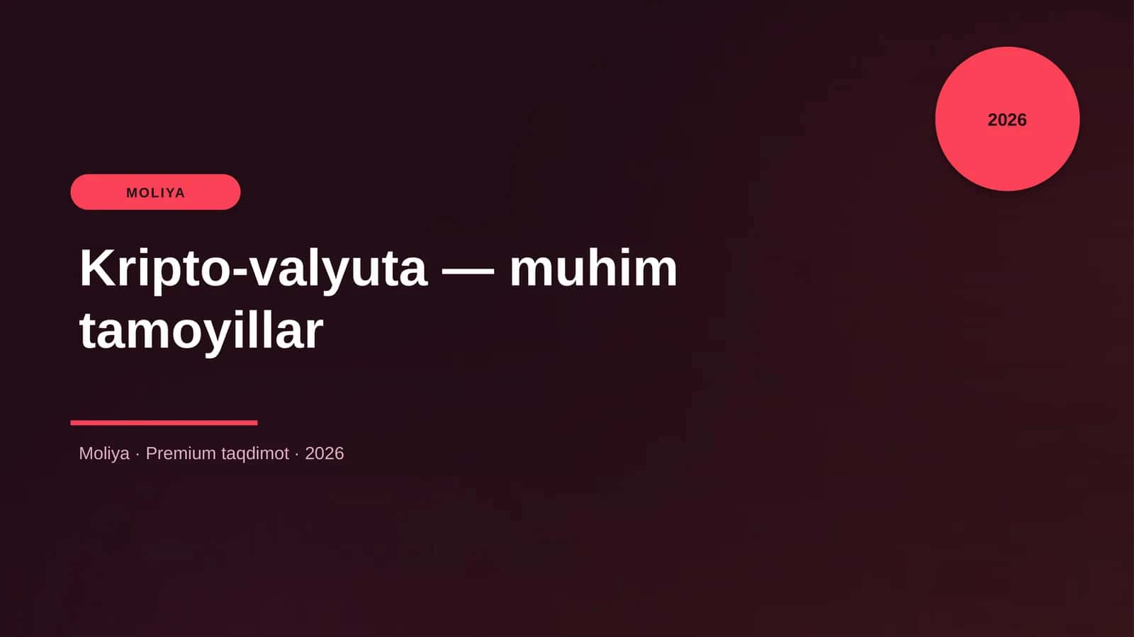 Kripto-valyuta — muhim tamoyillar 1