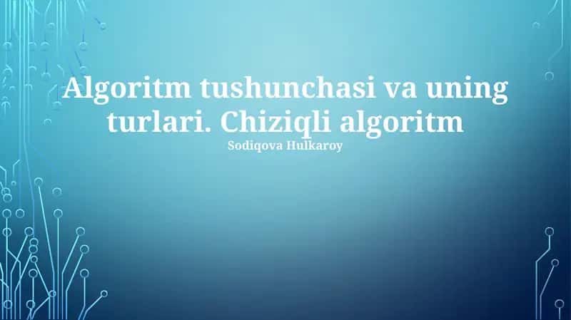 Chiziqli qidirish algoritmi 1