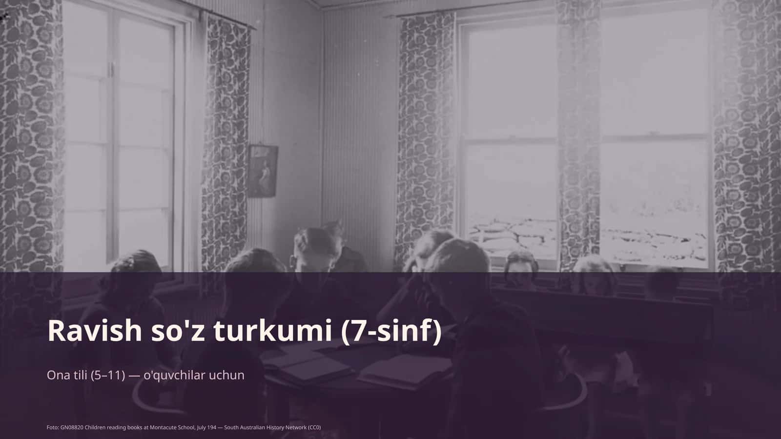 Ravish so'z turkumi (7-sinf) 1